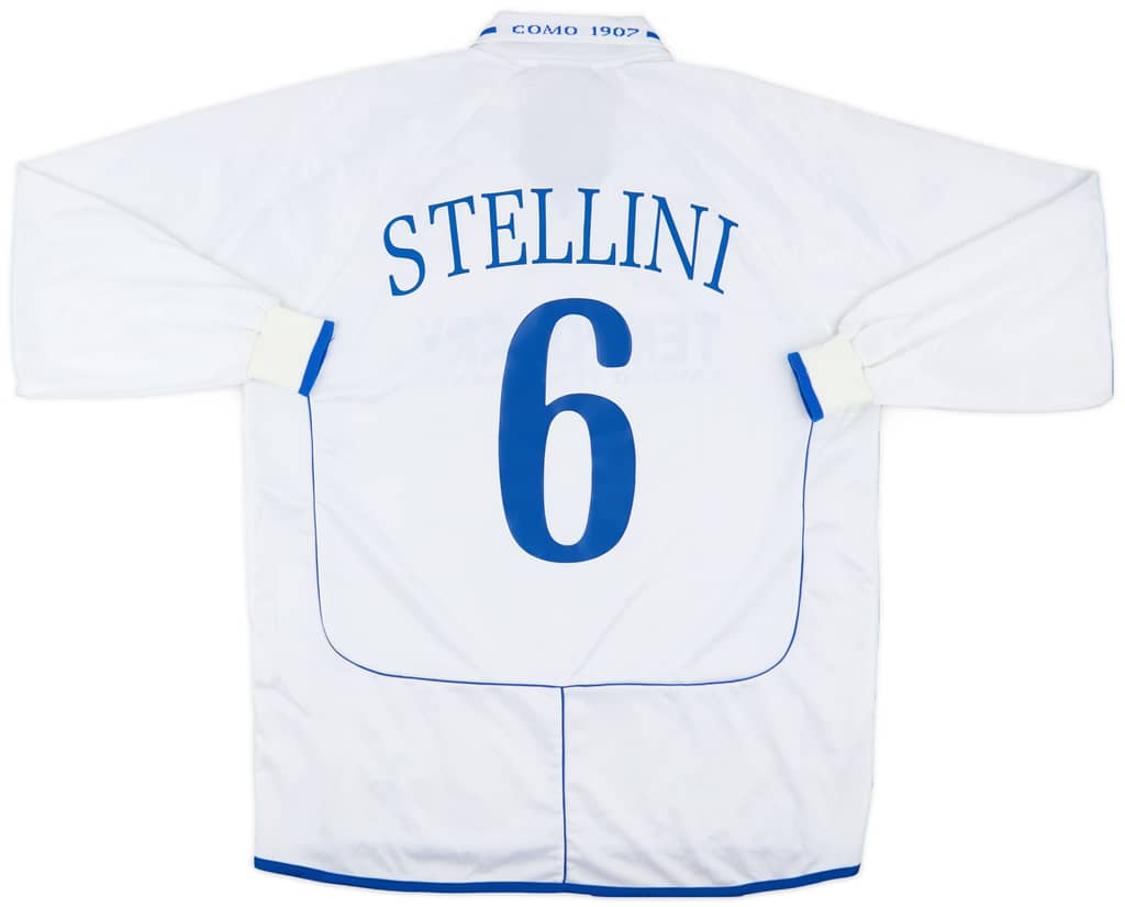 2002-03 Como Match Issue Away Shirt Stellini #6
