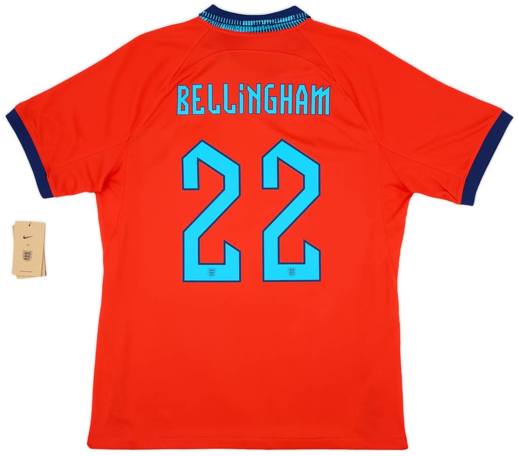 2022-23 England Away Shirt Bellingham #22