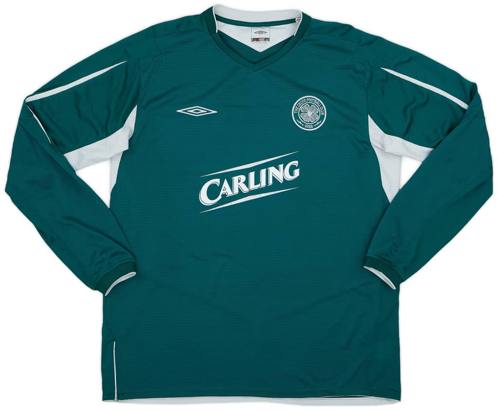 2004-05 Celtic Away L/S Shirt Juninho #7 - 7/10 - (XL)