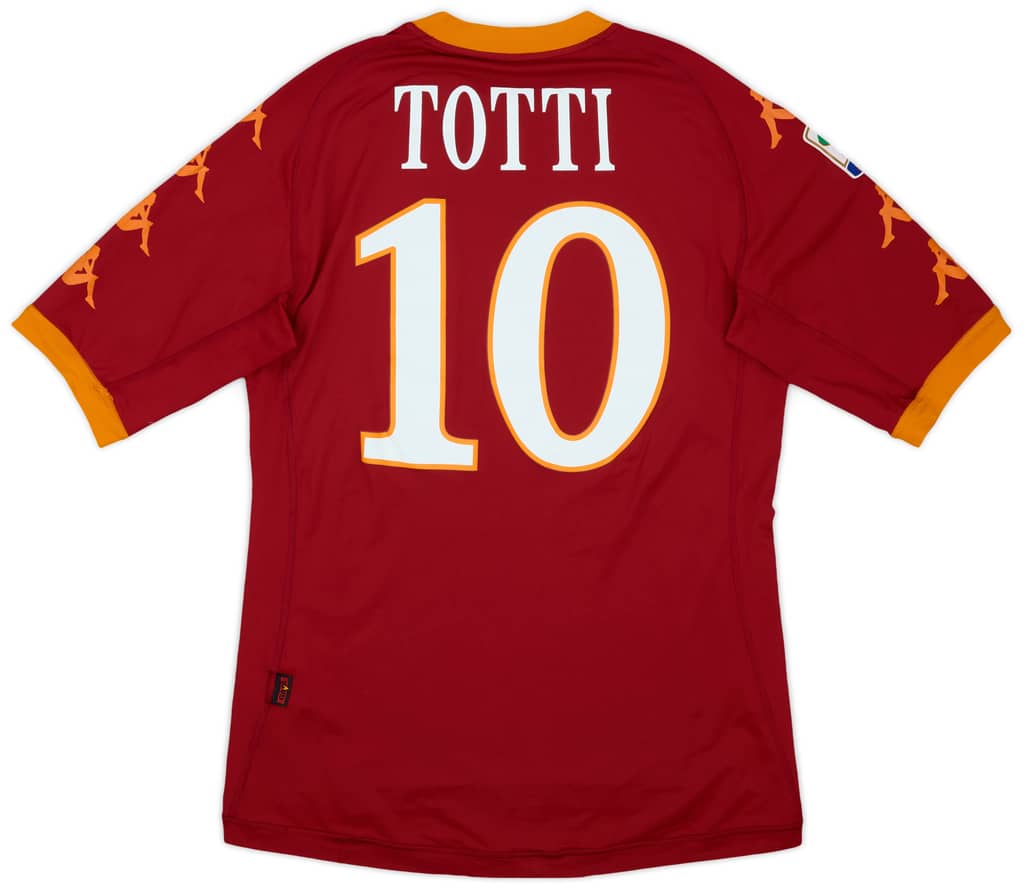 2010-11 Roma Home Shirt Totti #10 - 6/10 - (XL)
