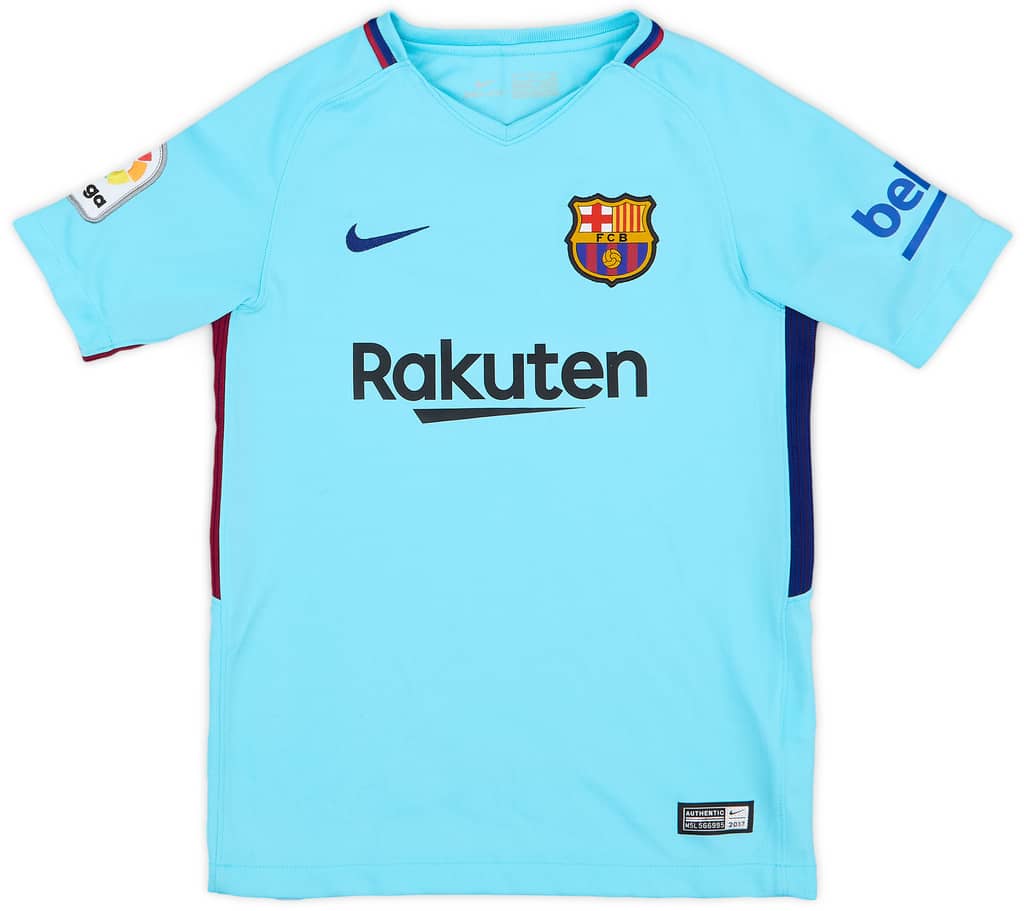 2017-18 Barcelona Away Shirt - 8/10 - (S.Boys)