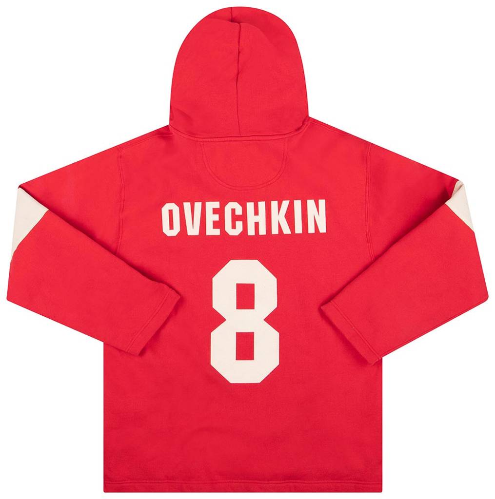 2010s Washington Capitals Ovechkin #8 Old Time Hockey Hooded Sweat Top M