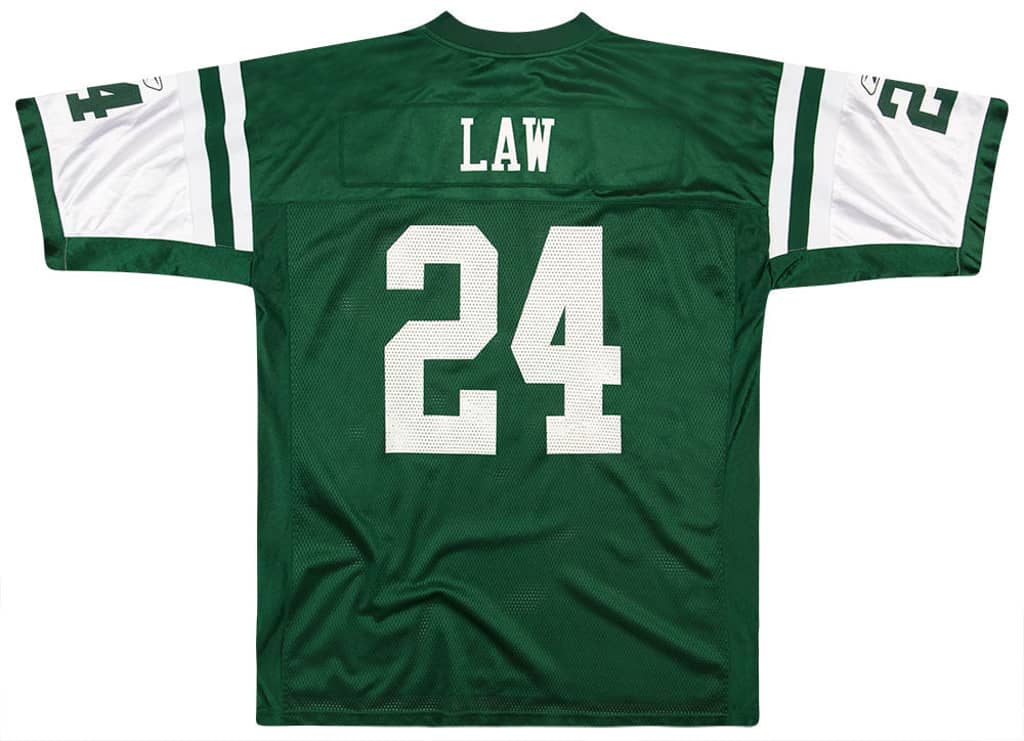2005 New York Jets Law #24 Reebok On Field Jersey (Home) XL