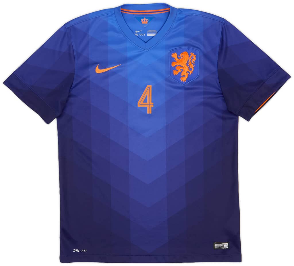 2014-15 Netherlands Away Shirt #4 - 9/10 - (M)