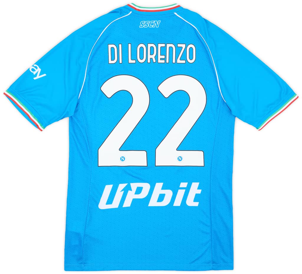 2023-24 Napoli Home Shirt Di Lorenzo #22