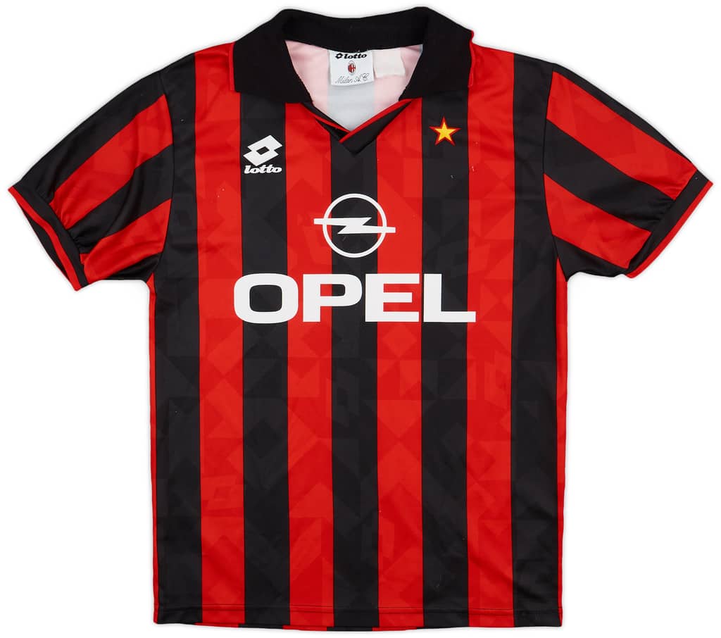 1994-95 AC Milan Home Shirt - 9/10 - (M)