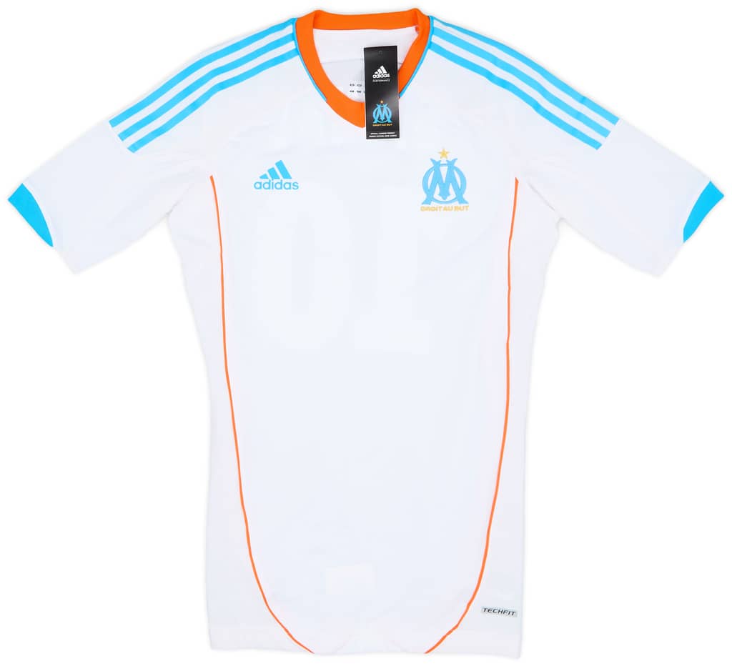 2012-13 Olympique Marseille Player Issue TechFit Home Shirt Gignac #9 (S)
