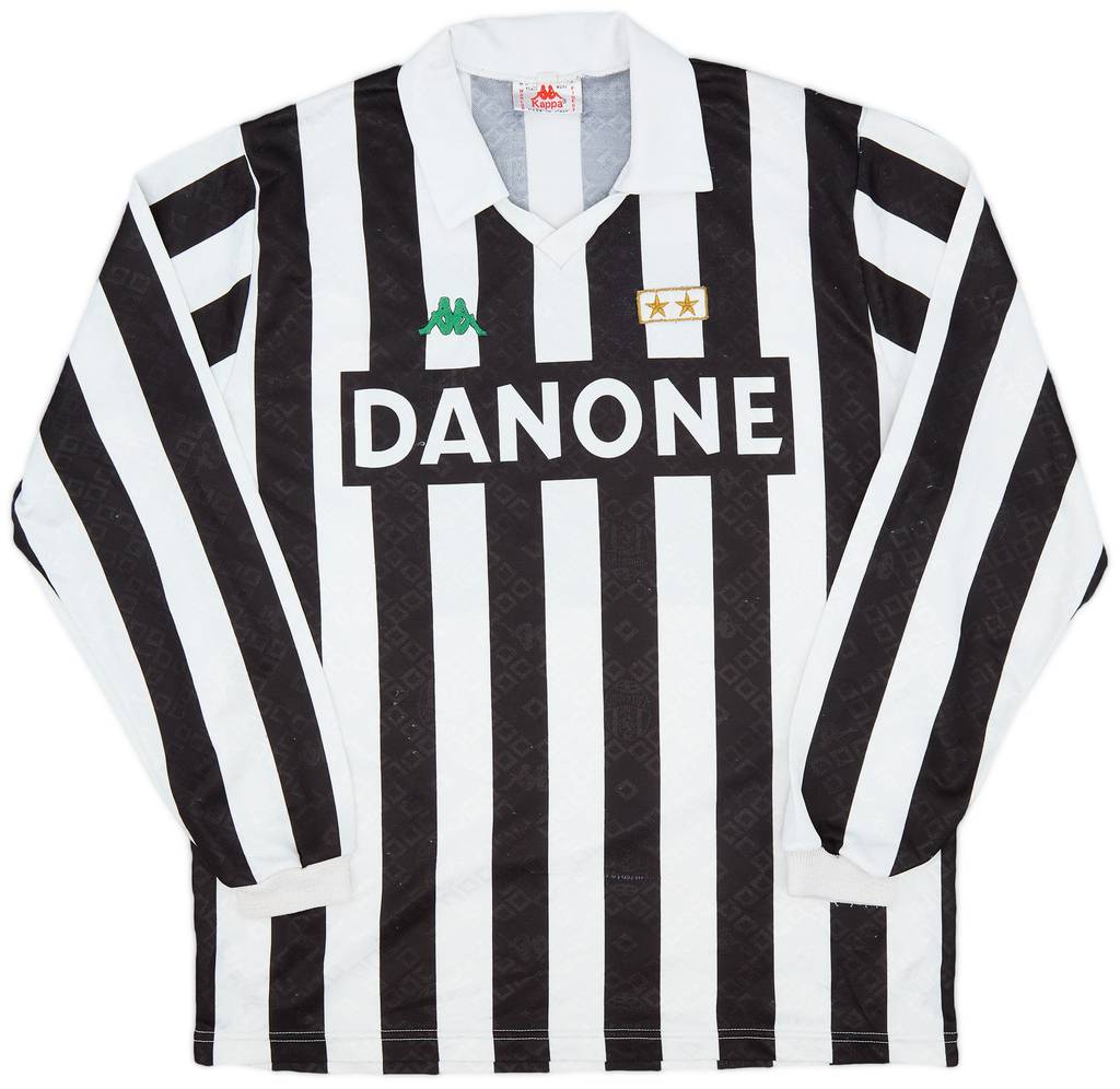 1992-94 Juventus Home L/S Shirt - 7/10 - (XL)