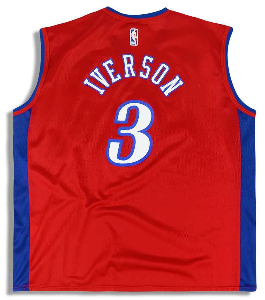 2000-02 Philadelphia 76ers Iverson #3 Champion Jersey (Alternate) L