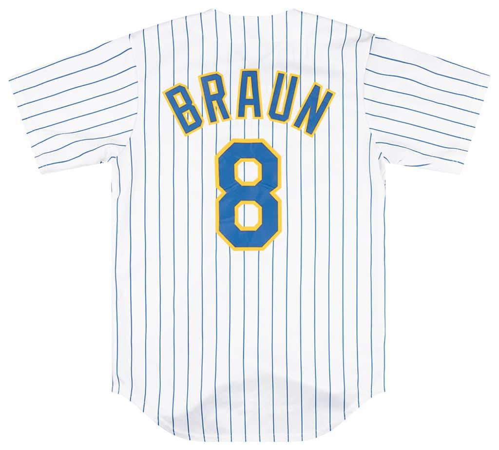 2007-08 Milwaukee Brewers Braun #8 Majestic Jersey (Home) S