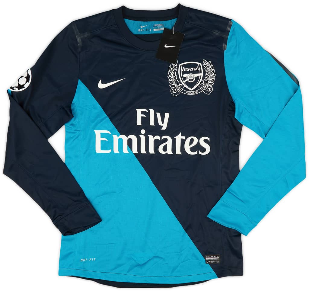 2011-12 Arsenal Player Issue Away L/S Shirt Henry #12 (M)