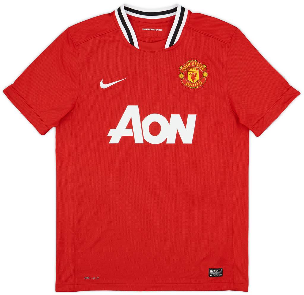 2011-12 Manchester United Home Shirt Chicharito #14 - 7/10 - (M)