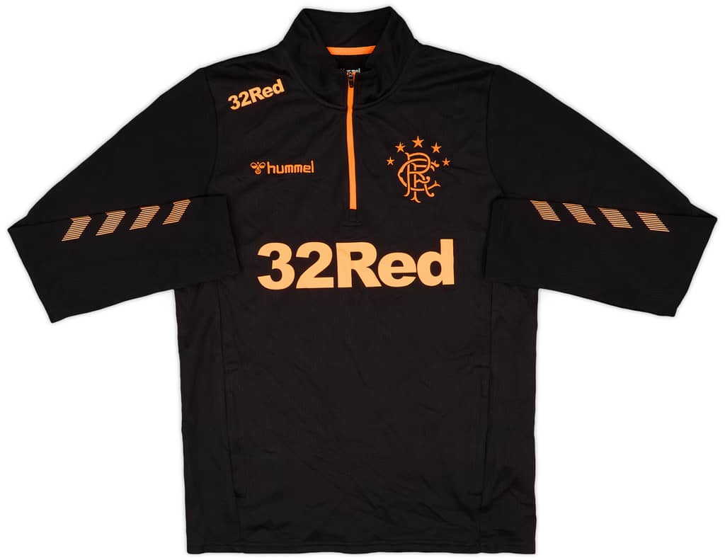 2019-20 Rangers Hummel 1/4 Zip Drill Top - 8/10 - (M)