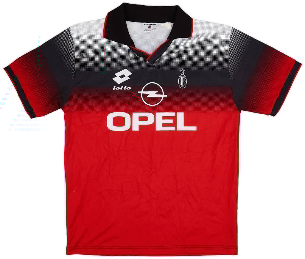 1995-96 AC Milan Lotto Training Shirt - 8/10 - (XL)