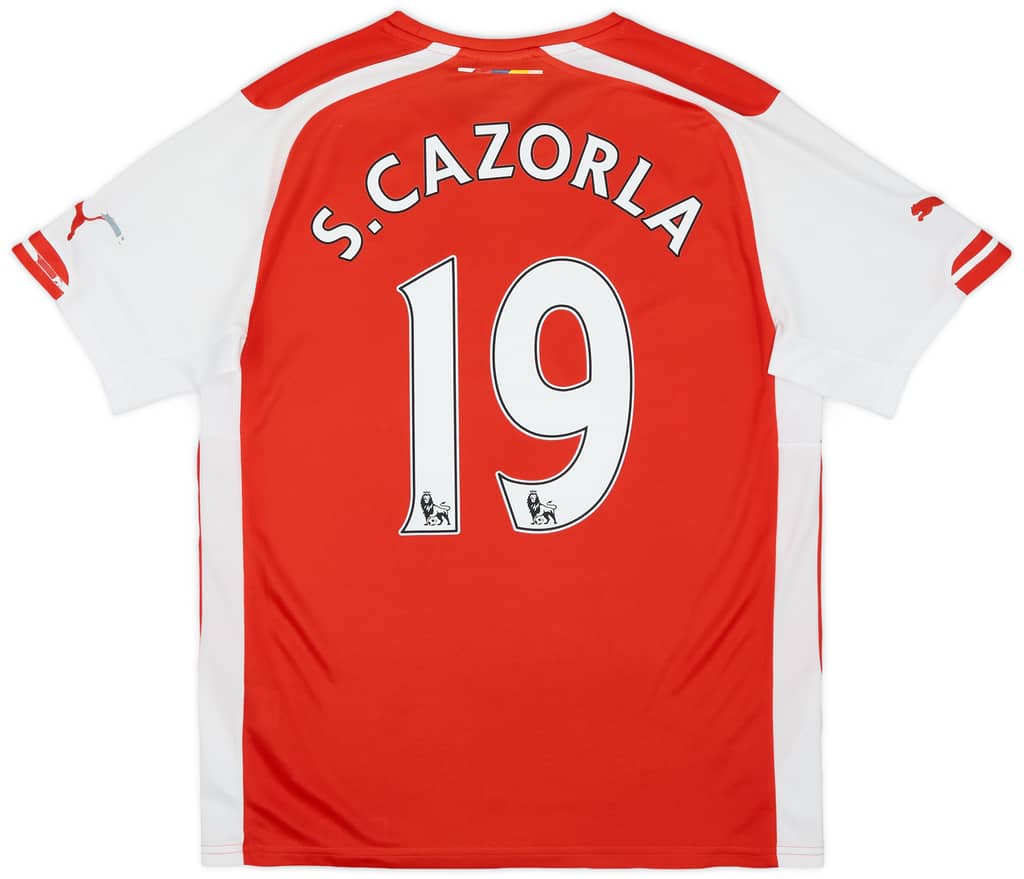 2014-15 Arsenal Home Shirt S.Cazorla #19