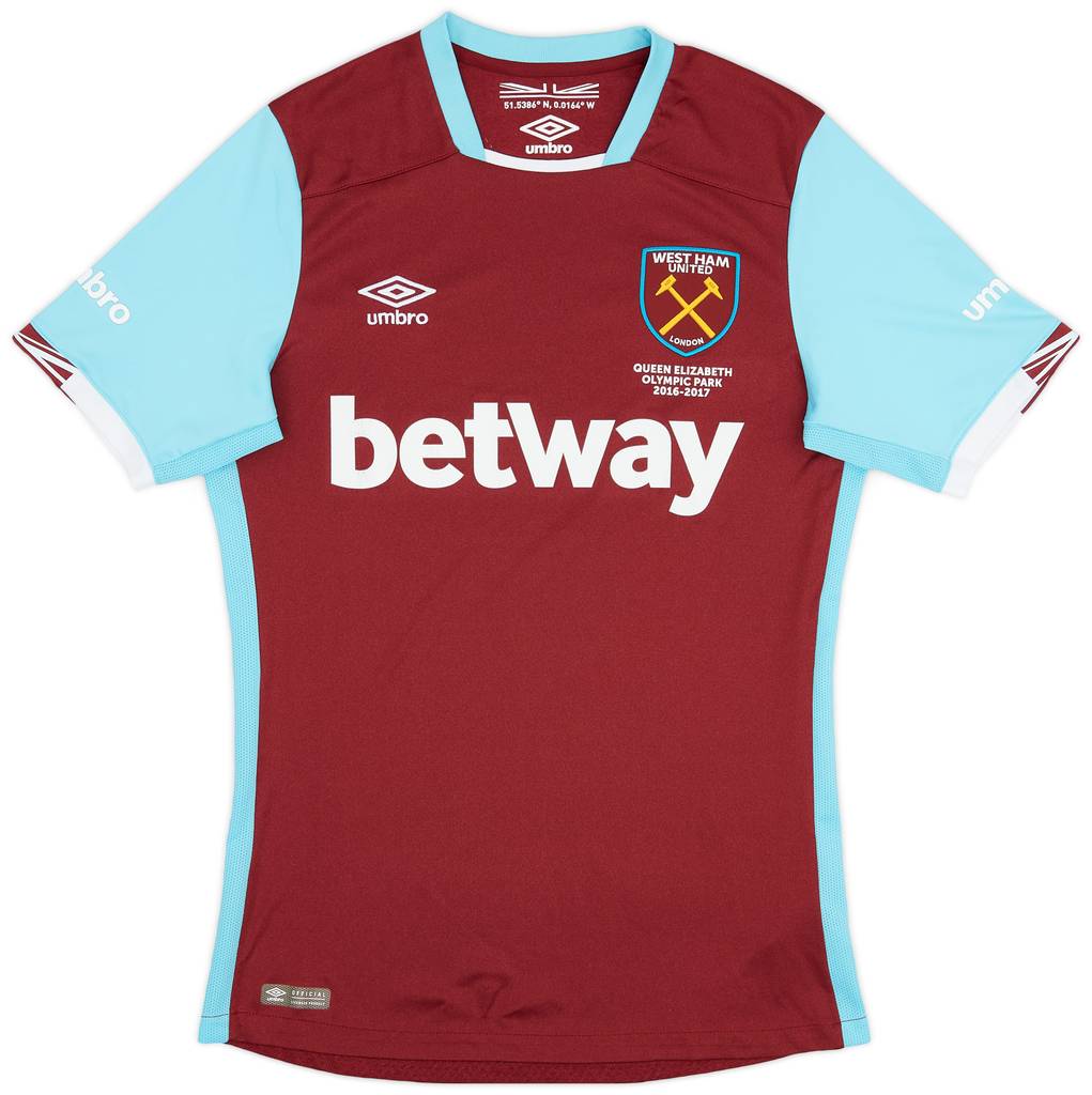 2016-17 West Ham Home Shirt Noble #16 - 6/10 - (S)