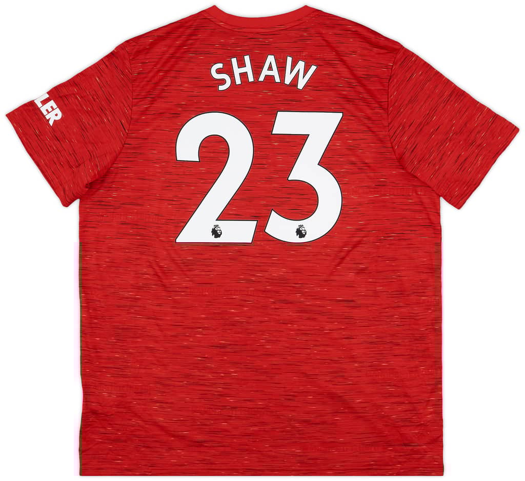 2020-21 Manchester United Home Shirt Shaw #23 - 9/10 - (XXL)