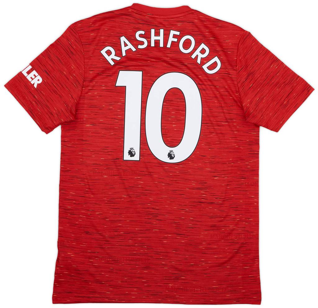 2020-21 Manchester United Home Shirt Rashford #10 - 9/10 - (M)