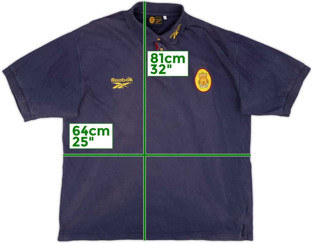 1998-99 Liverpool Reebok Polo Shirt - 6/10 - (XL)