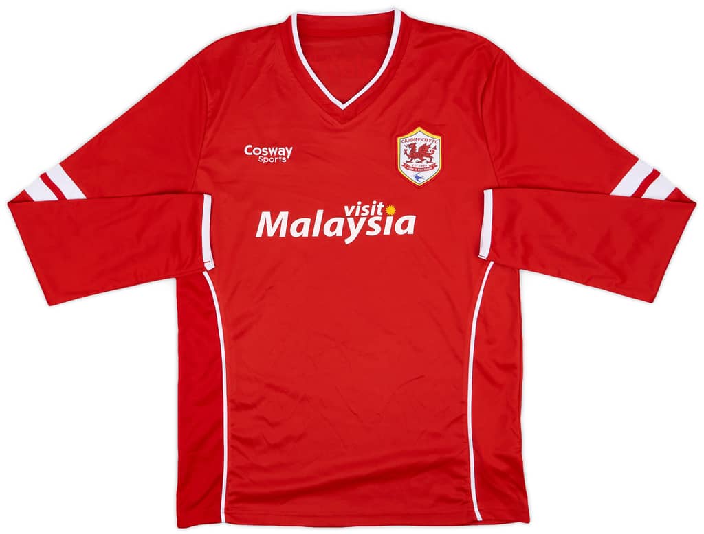 2014-15 Cardiff Home/Away L/S Shirt - 9/10 - (L)