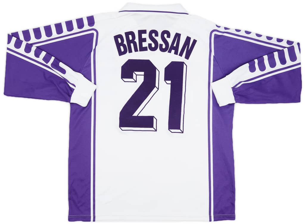 1999-00 Fiorentina Match Worn Away L/S Shirt Bressan #21