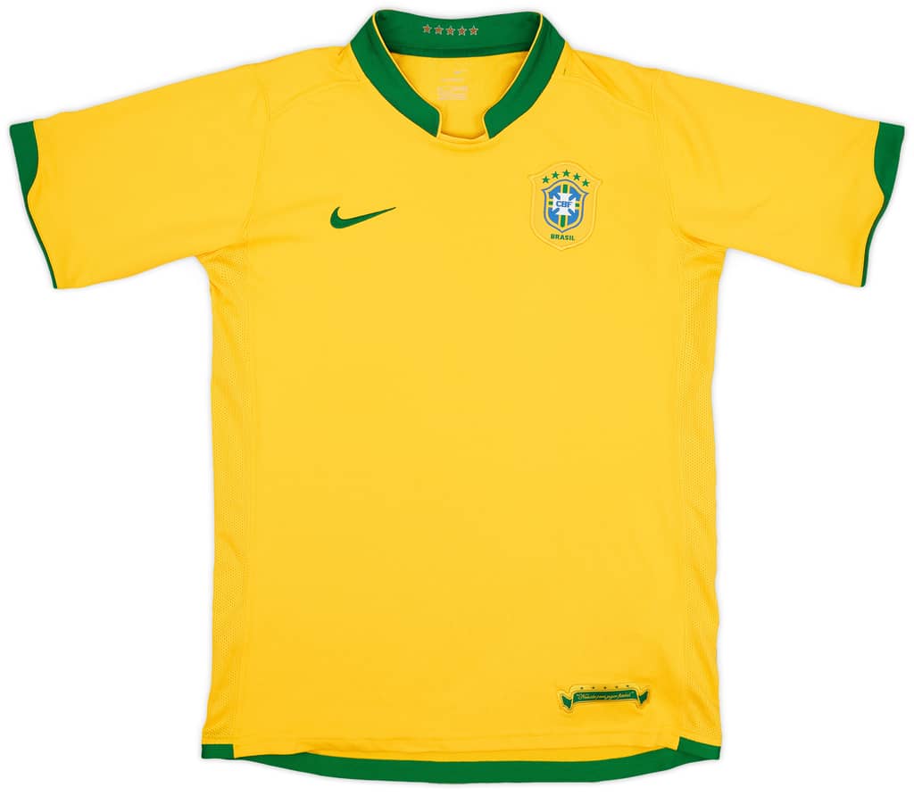 2006-08 Brazil Home Shirt - 9/10 - (XL.Boys)