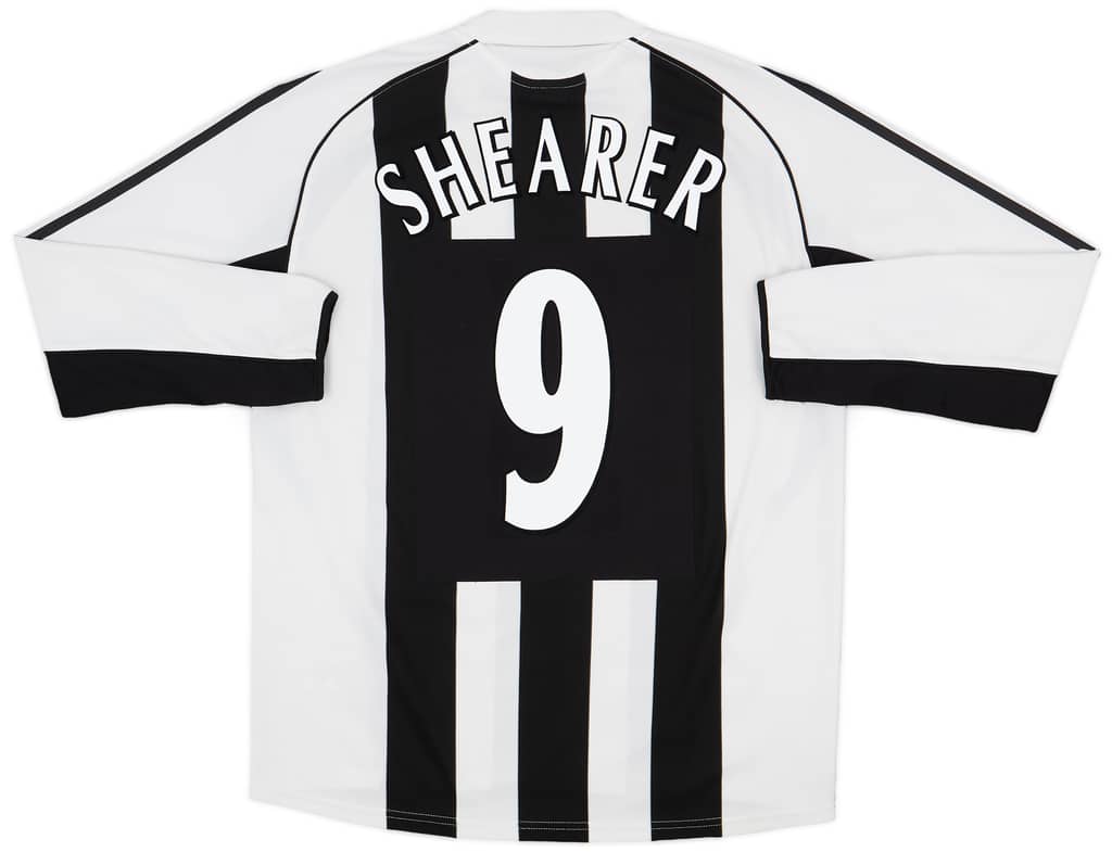2005-07 Newcastle Home L/S Shirt Shearer #9 - 10/10 - (L)