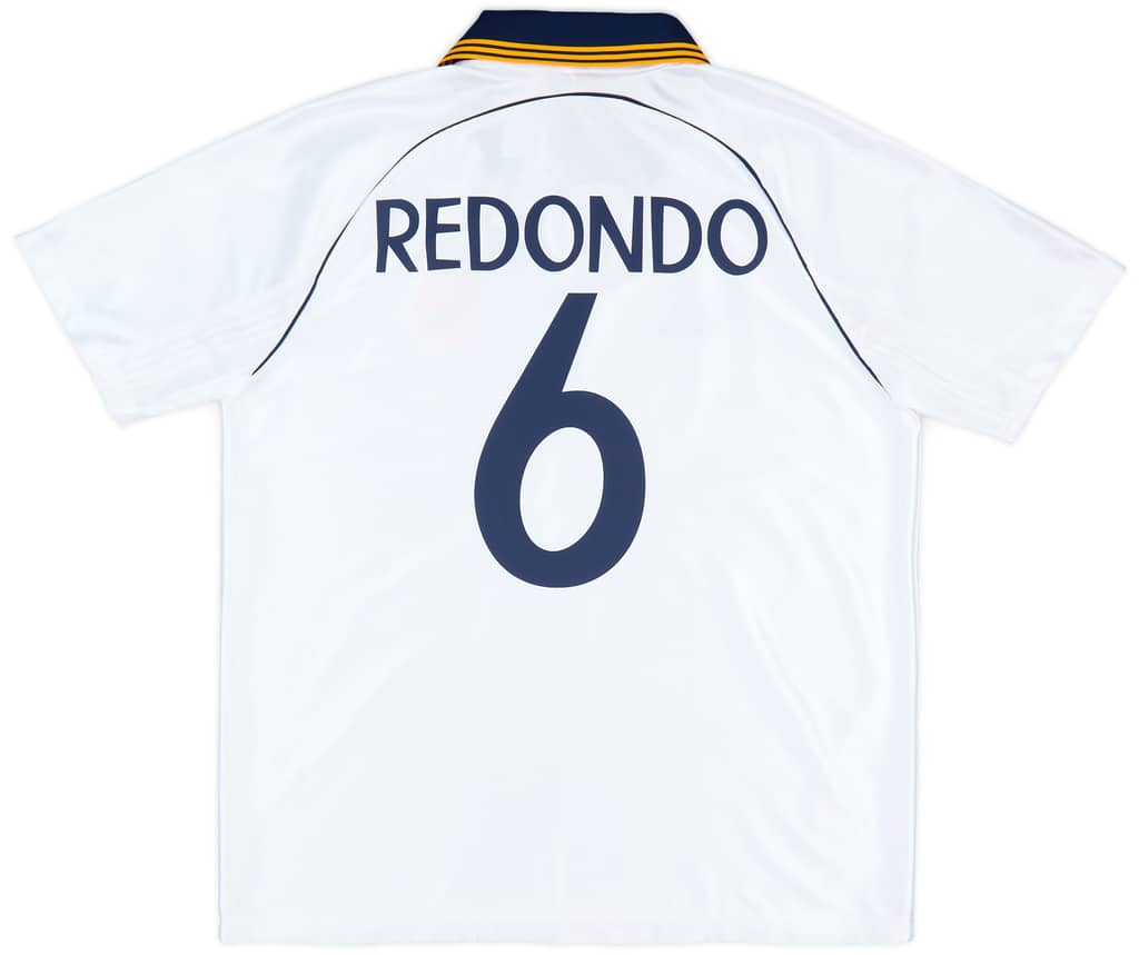 1999-00 Real Madrid adidas Reissue Home Shirt Redondo #6