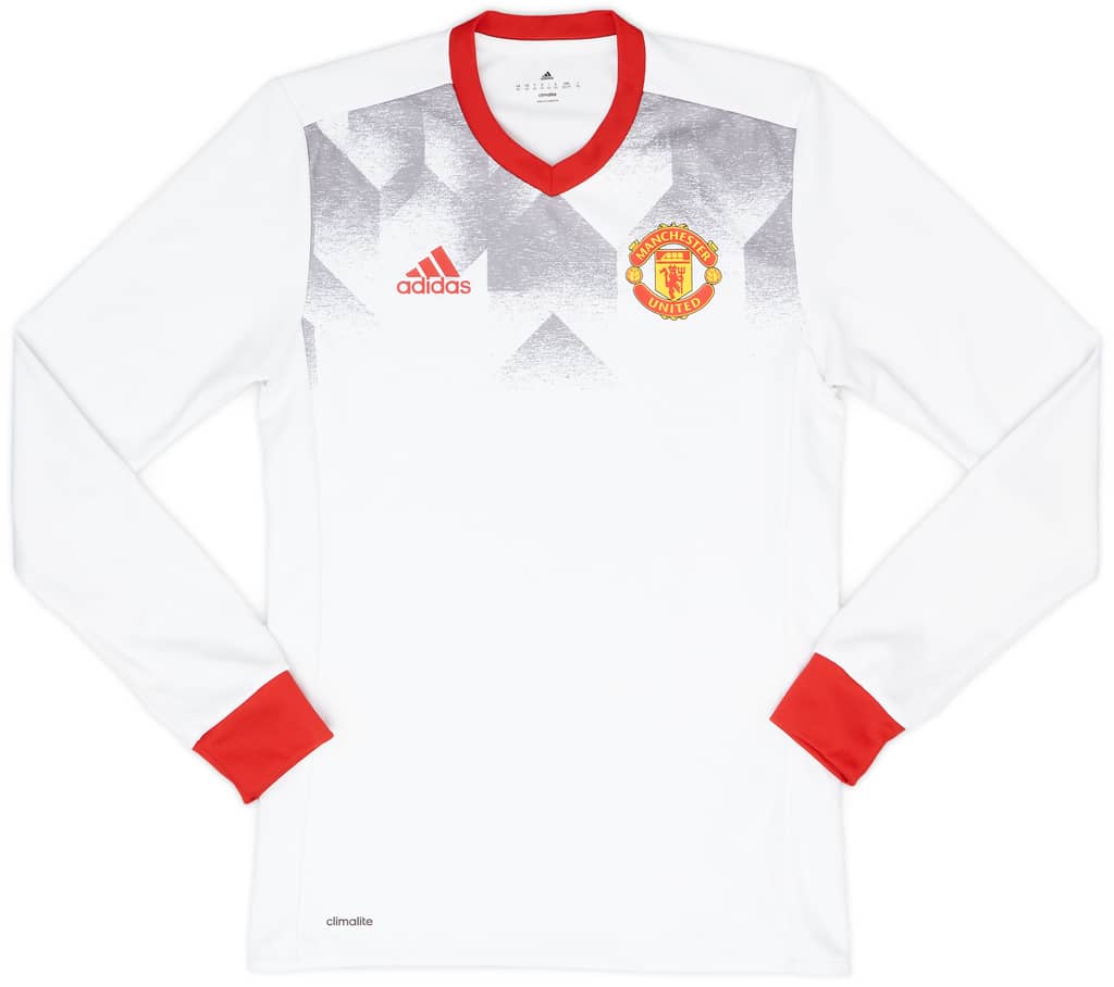 2016-17 Manchester United adidas Training L/S Shirt - 8/10 - (XS)