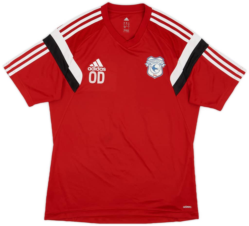2015-16 Cardiff Staff Issue adidas Training Shirt OD - 8/10 - (M)