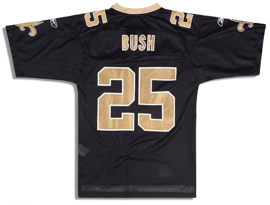 2008-10 New Orleans Saints Bush #25 Reebok On Field Jersey (Home) XXL