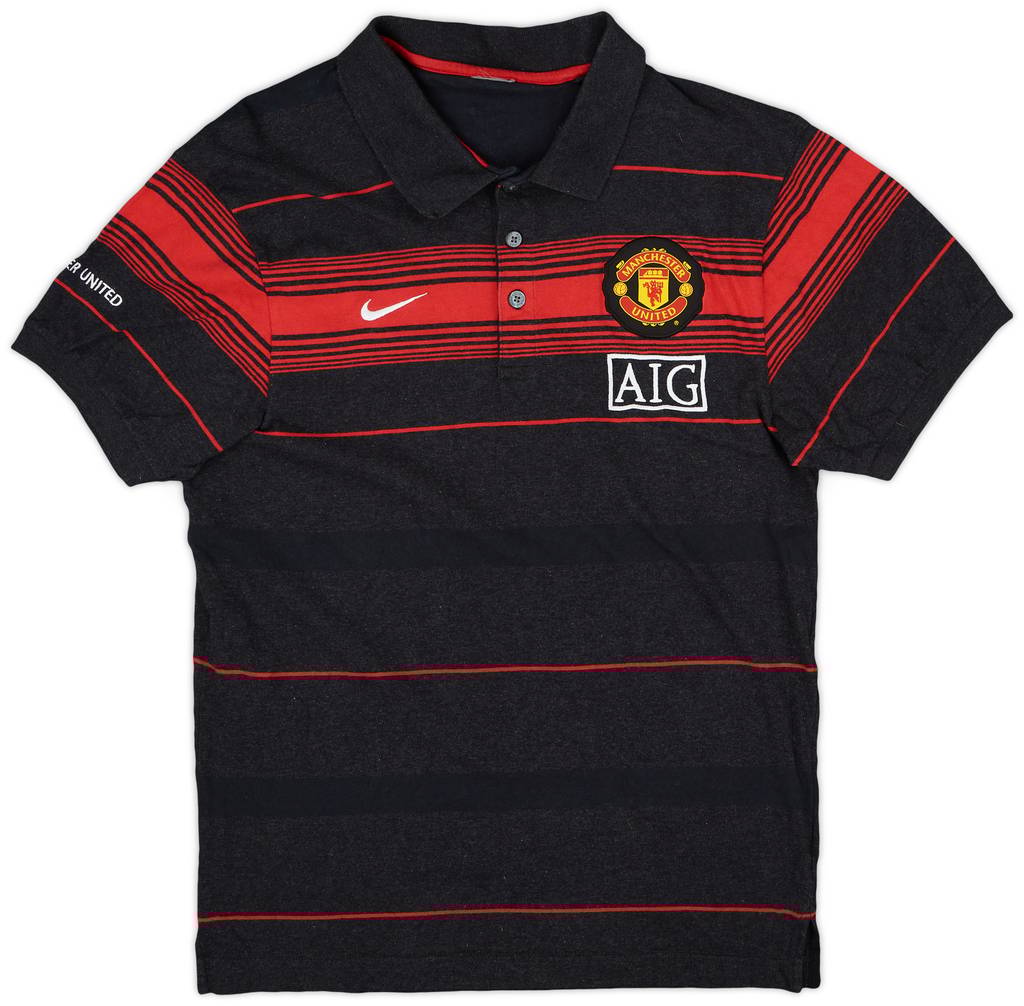2008-09 Manchester United Nike Polo Shirt - 9/10 - (L)