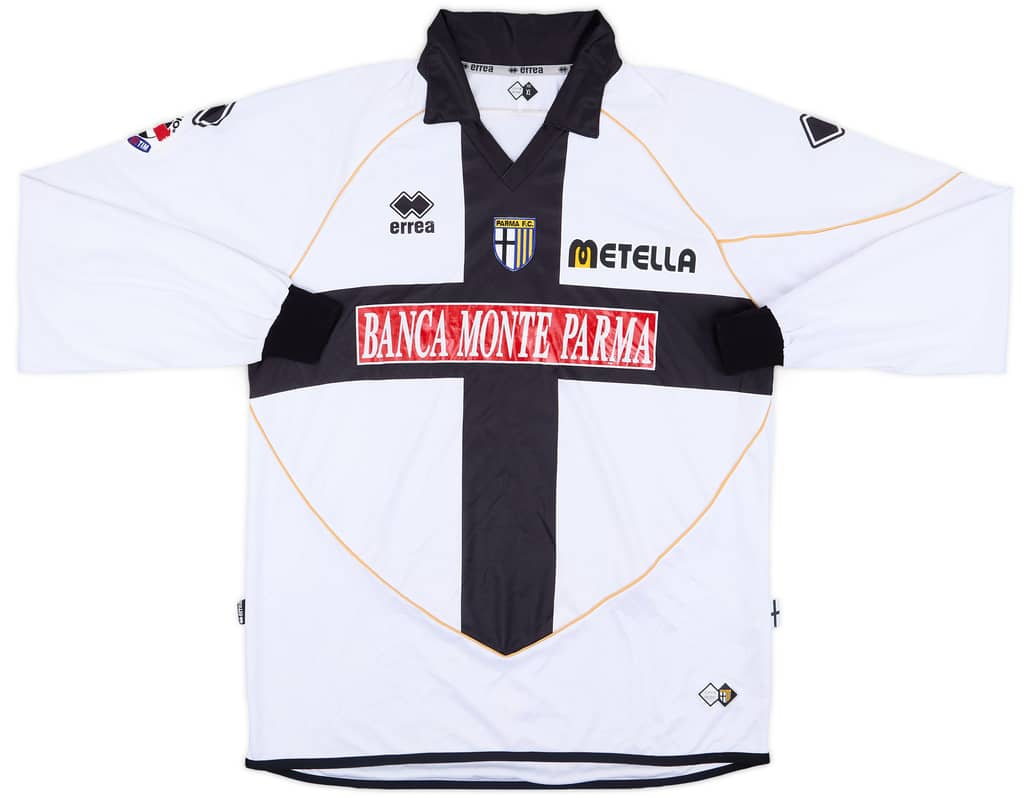 2008-09 Parma Match Issue Home L/S Shirt Antonelli #3