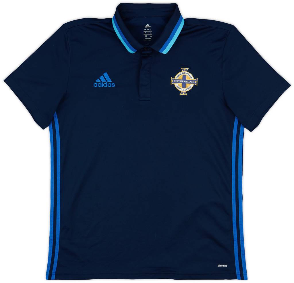 2016-17 Northern Ireland adidas Polo Shirt - 8/10 - (L)
