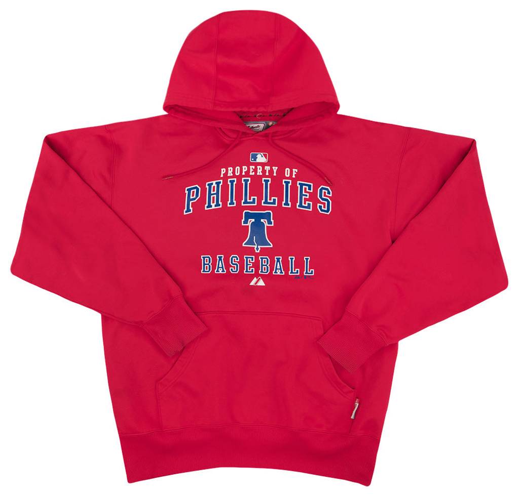 2009 Philadelphia Phillies Majestic Hooded Sweat Top L