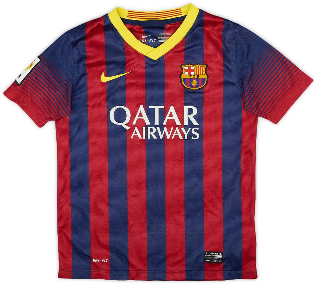 2013-14 Barcelona Home Shirt - 6/10 - (M.Boys)