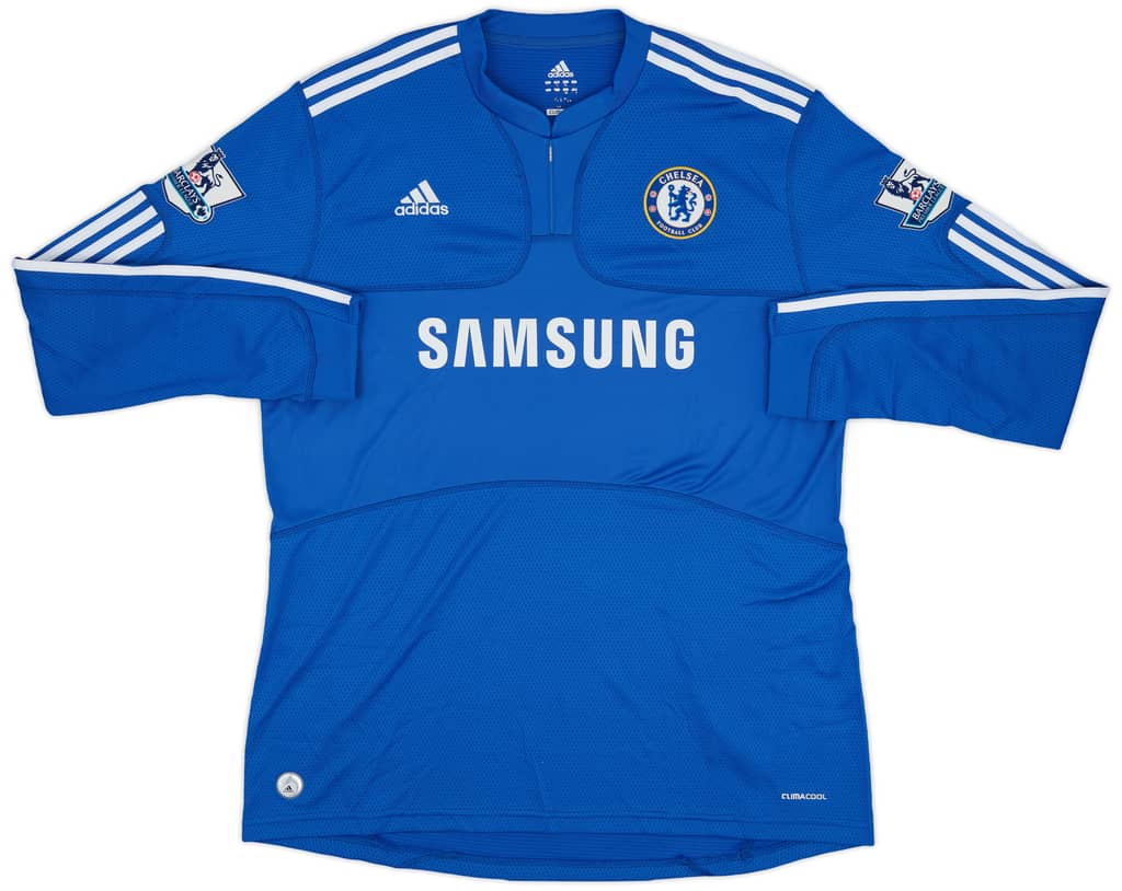 2009-10 Chelsea Home L/S Shirt Drogba #11 - 8/10 - (XL)