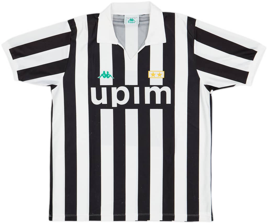 1991-92 Juventus Basic Home Shirt - 8/10 - (L)
