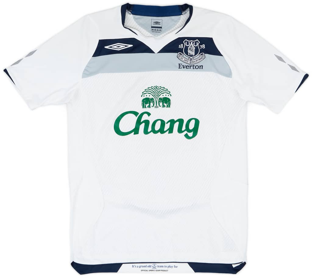 2008-09 Everton Away Shirt Baines #3 - 5/10 - (S)
