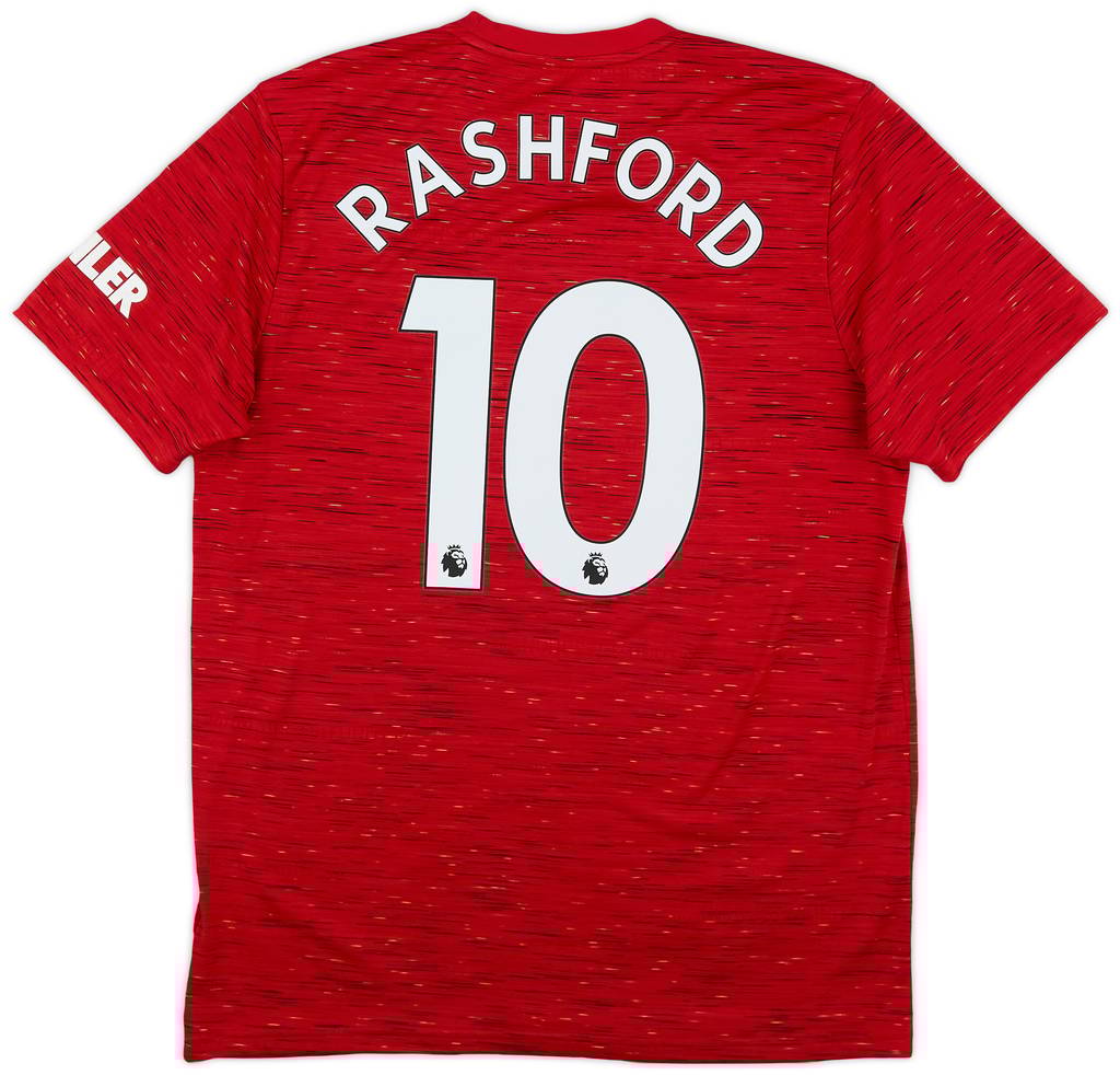 2020-21 Manchester United Home Shirt Rashford #10 - 6/10 - (L)