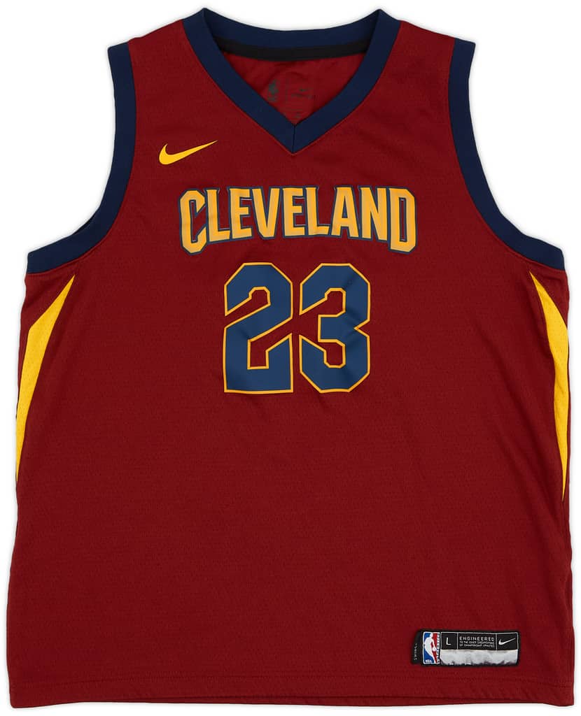 2017-18 Cleveland Cavaliers James #23 Nike Swingman Away Jersey - 5/10 - (L.Boys)
