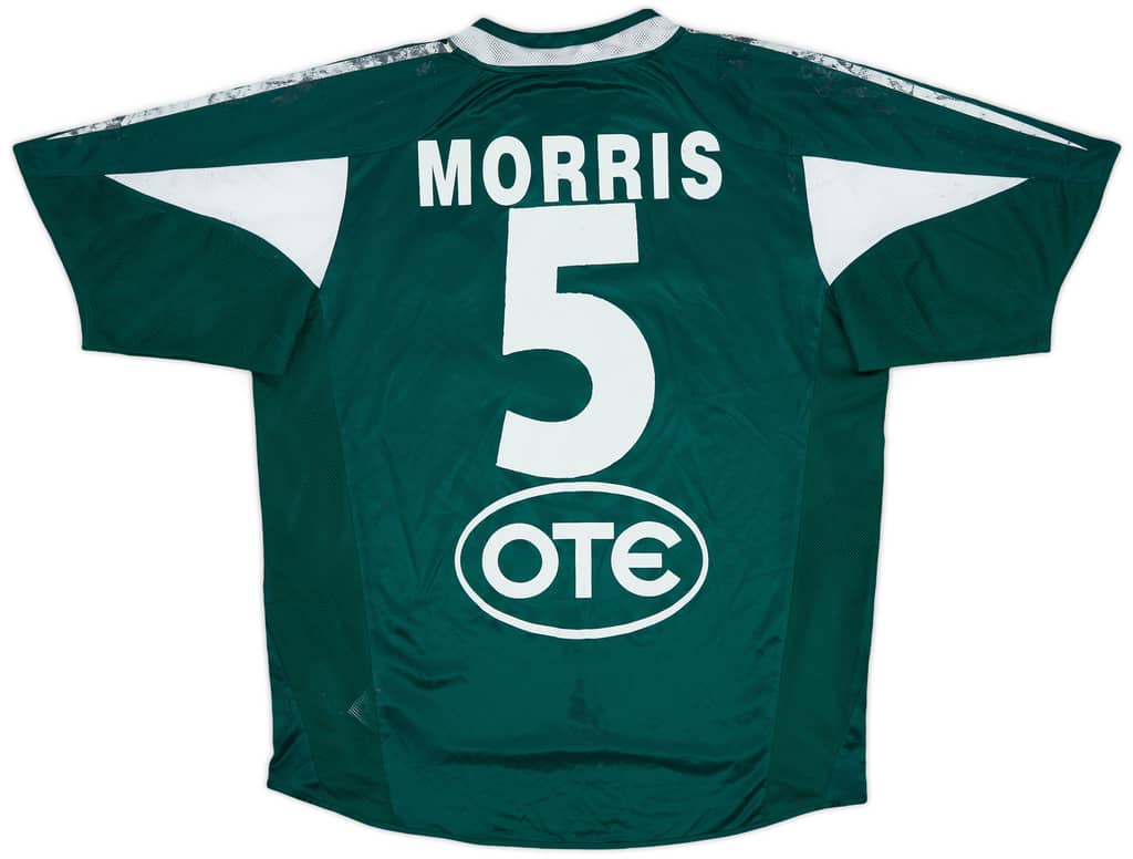 2004-05 Panathinaikos Home Shirt Morris #5 - 4/10 - (L)