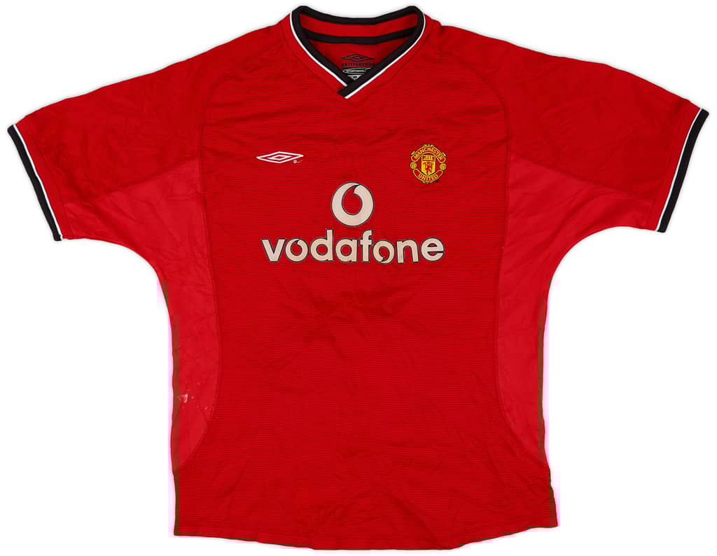 2000-02 Manchester United Home Shirt - 6/10 - (L.Boys)