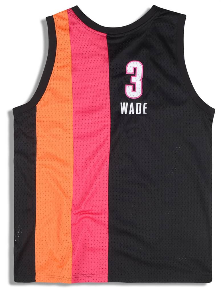 2005 Miami Heat Wade #3 Champion Hardwood Classics Jersey (Alternate) L