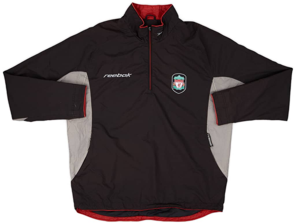 2002-03 Liverpool Reebok 1/4 Zip Training Top - 5/10 - (S)