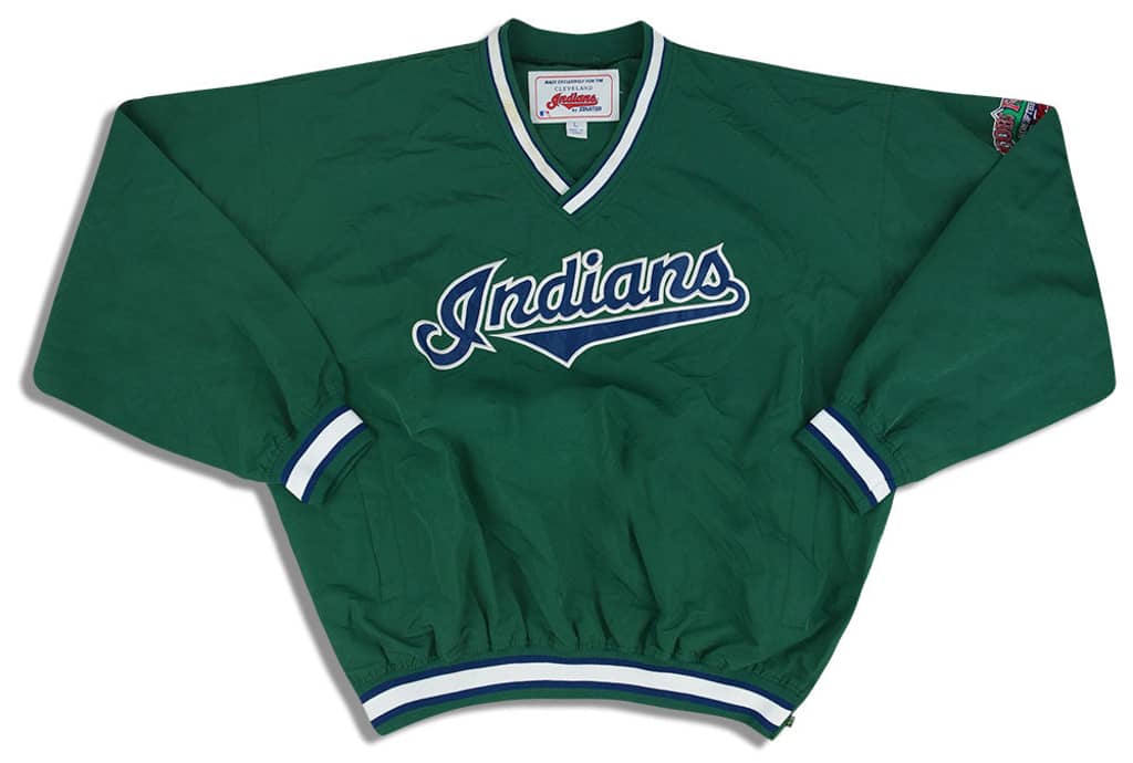 1990s Cleveland Indians Starter Pullover Windbreaker L