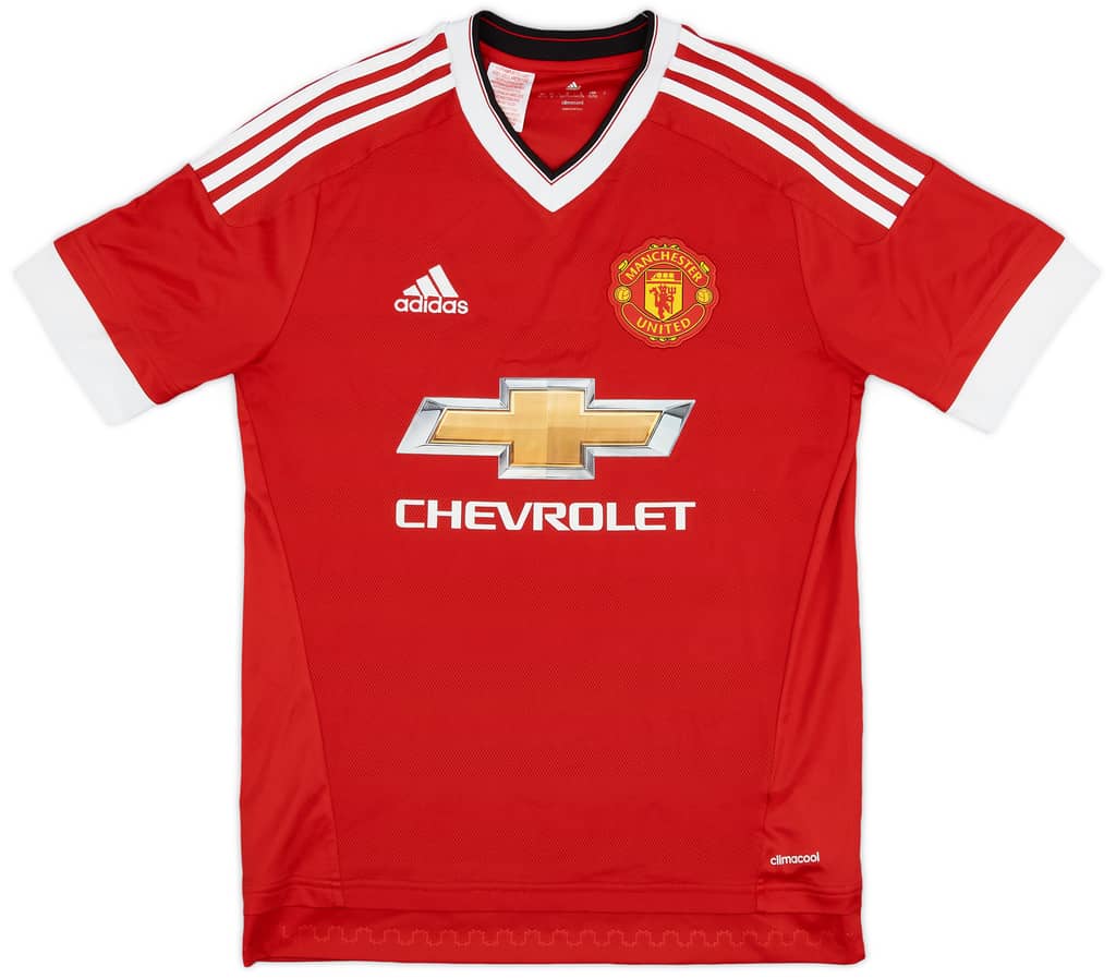 2015-16 Manchester United Home Shirt - 9/10 - (XL.Boys)