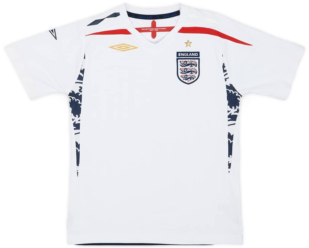 2007-09 England Home Shirt - 7/10 - (S.Boys)
