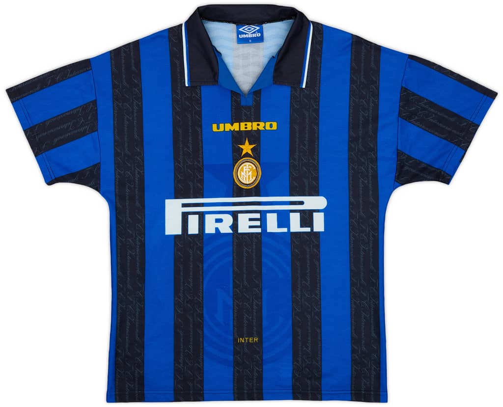 1996-97 Inter Milan Home Shirt Zanetti #4 - 8/10 - (M)