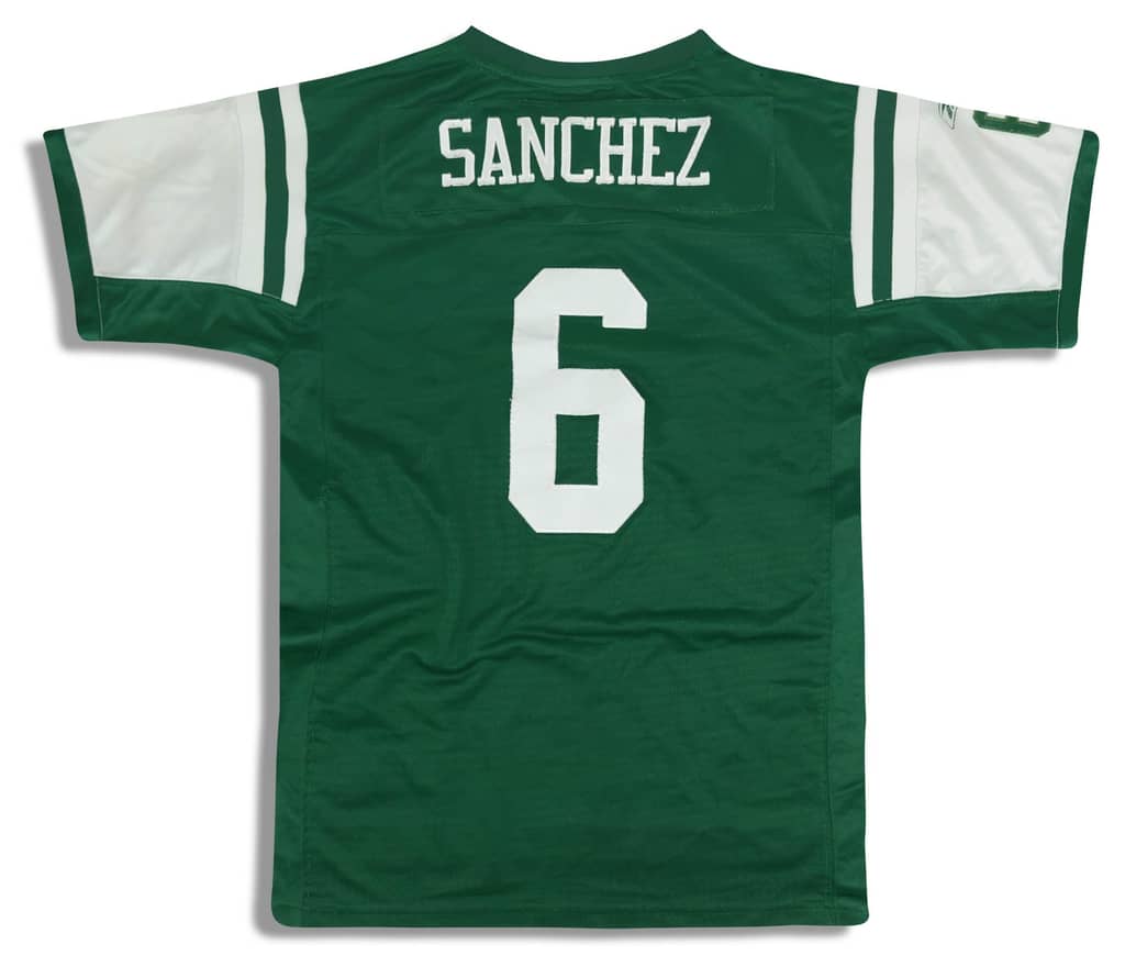 2009-11 New York Jets Sanchez #6 Reebok Premier Jersey (Home) Y